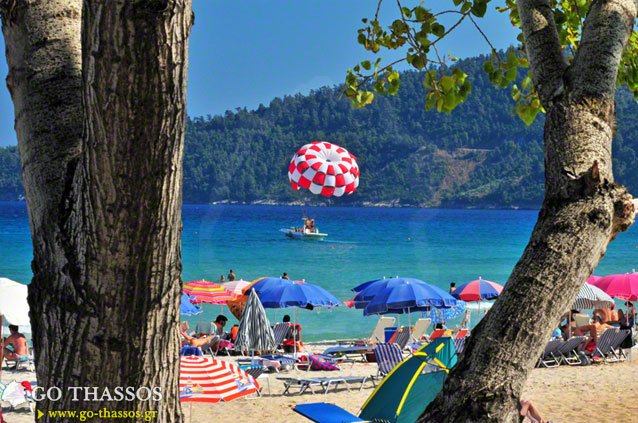 Sporturi nautice pe plajele Thassos, Thassos